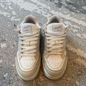 Axel Arigato Cream Sneakers with Logo Tag